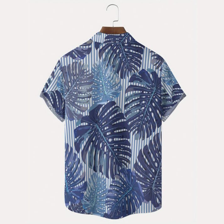 Monstera Plant Hawaiian Short Sleeve Shirt