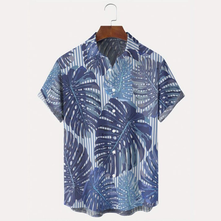 Monstera Plant Hawaiian Short Sleeve Shirt