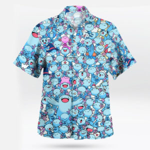 Mudkip Pokemon Blue Hawaiian Shirt