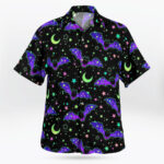 Multicolored Bright Bats Aloha Shirt