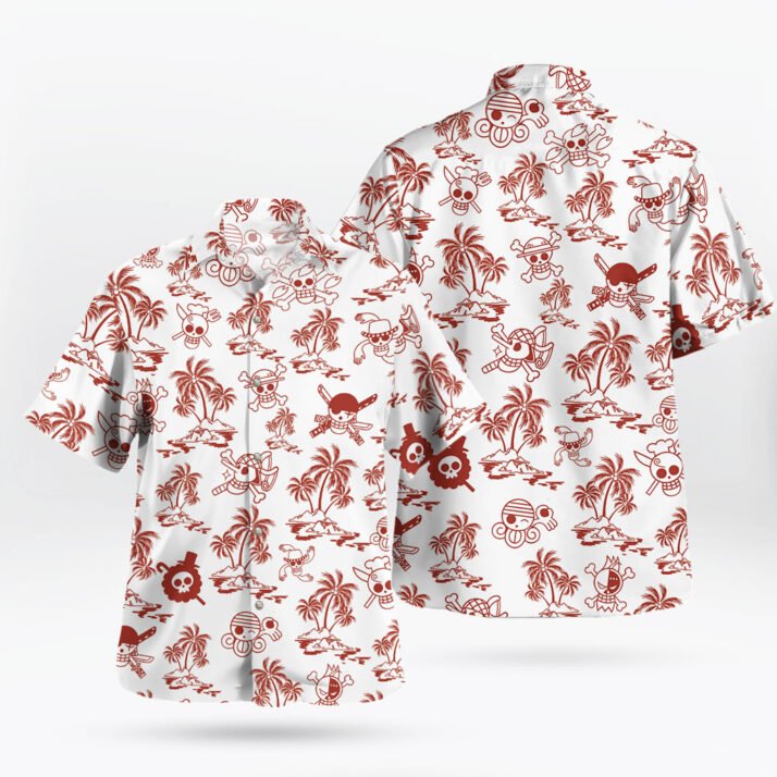 One Piece Jolly Rogers Button Up Shirt
