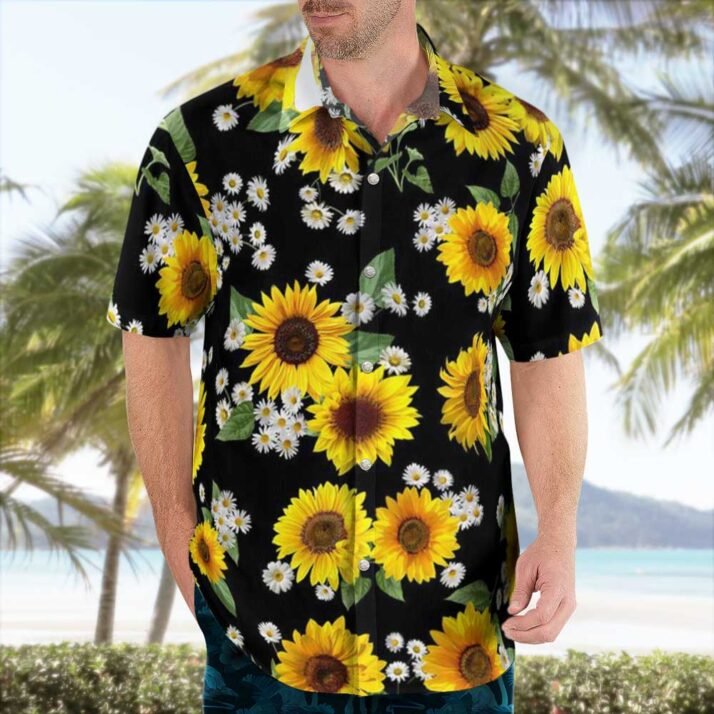 Sunflowers And Daisies Bouquets Hawaiian Shirt