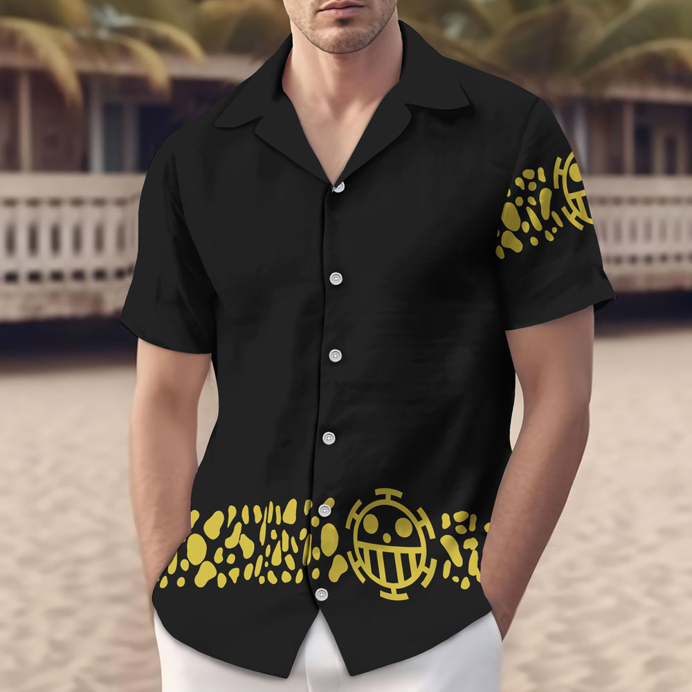 Trafalgar Law Coat Cosplay Hawaii Shirt 3 Trafalgar Law Coat Cosplay Hawaii Shirt