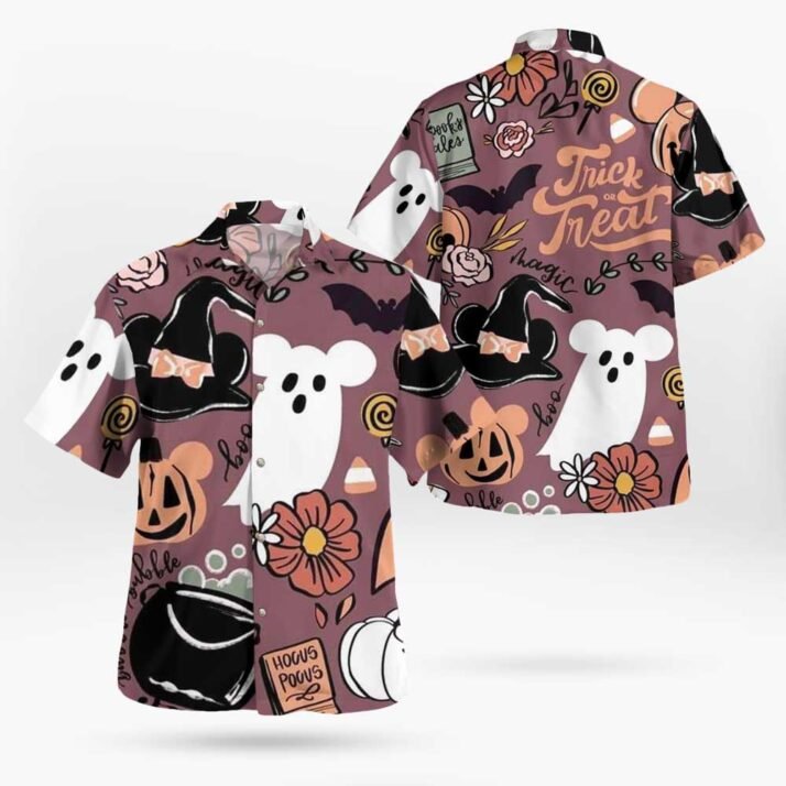 Trick or Treat Halloween Hawaiian Short Sleeve Shirt