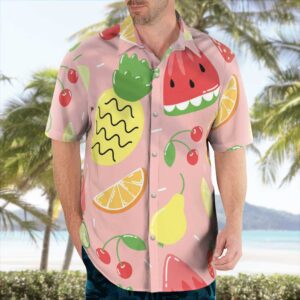 Tropical Fruit Hawaiian Short Sleeve Shirt