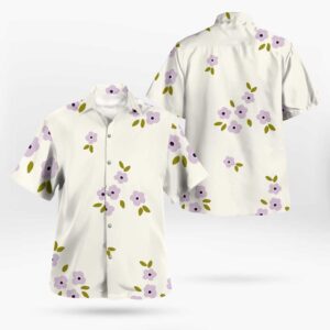 Tropical Small Lavender Flowers Floral Shirt