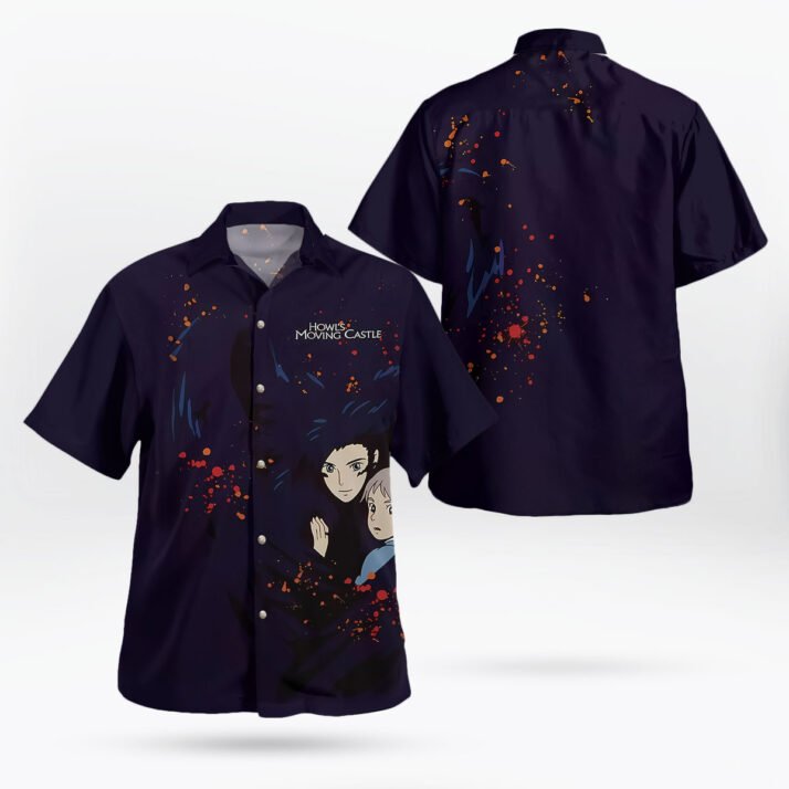 Howl's Moving Castle Howl and Sophie Hawaiian Shirt - Image 2