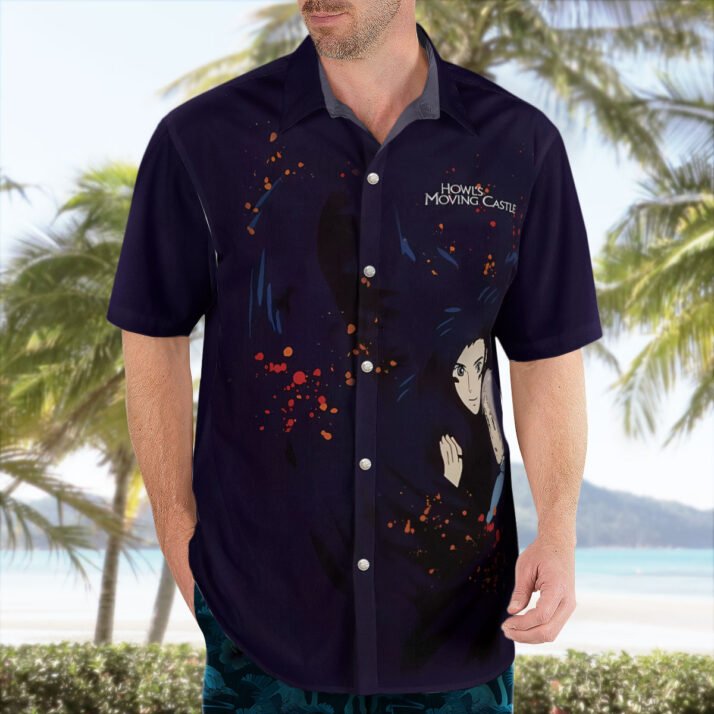 Howl's Moving Castle Howl and Sophie Hawaiian Shirt - Image 3