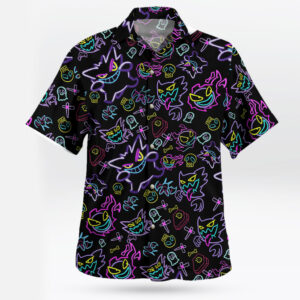 Pokemon Gengar Pattern Aloha Shirt