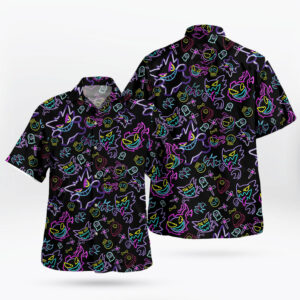 Pokemon Gengar Pattern Aloha Shirt 2 1