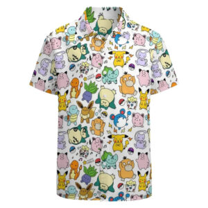 Pokemon Mini Characters Hawaiian Shirt