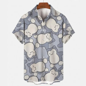 Pokemon Snorlax Pattern Hawaiian Shirt