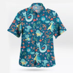 Water Type Pokemon Hawaiian Shirt