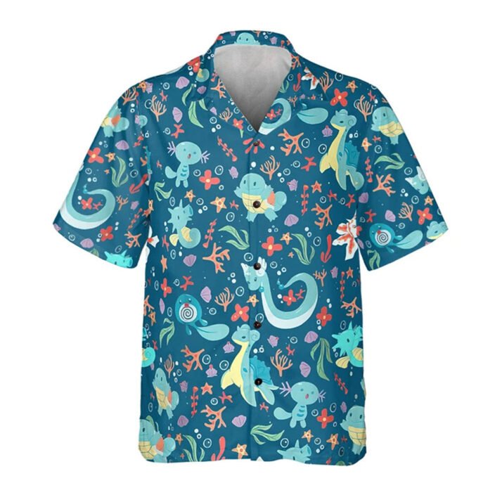 Water Type Pokemon Hawaiian Shirt – Tropical Ocean Style