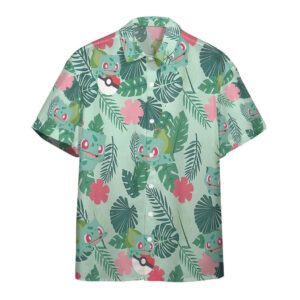 Pokemon Bulbasaur Tropical Green Hawaii Shirt