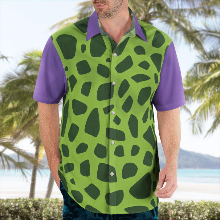 Cell Dragon Ball Z Hawaiian Shirt - Image 2
