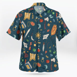 DND Hawaiian Shirt – D20 Dice & Dragons Gift