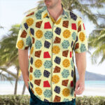 DND Hawaiian Shirt Soft Gold D20 Roll