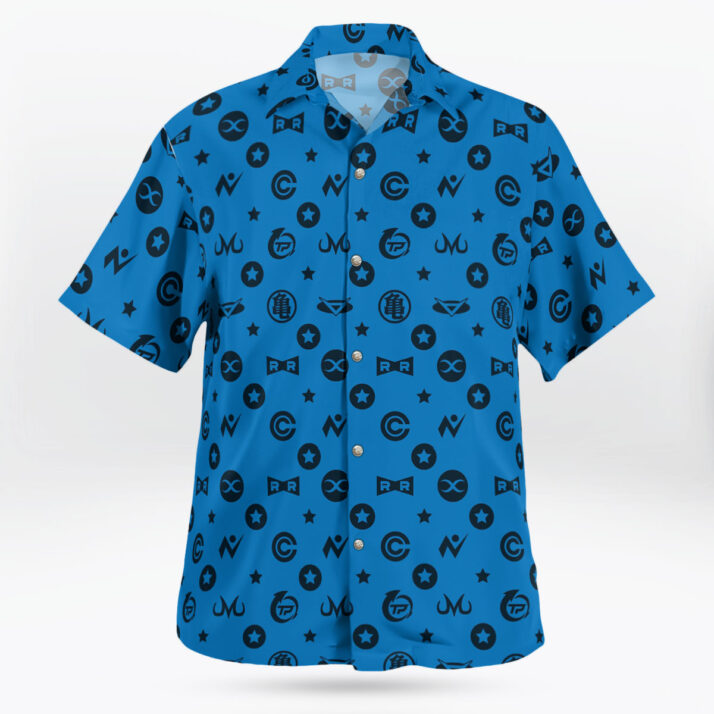 Anime Dragon Ball Symbol Pattern Hawaiian Shirt - Image 3