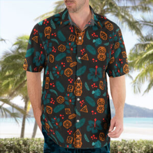 Hawaiian DnD Dice Shirt - Tropical Aloha Style DnD Hawaii Shirt