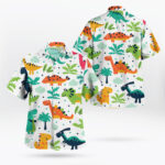 Kawaii Dinosaur Hawaiian Shirt – Funny & Cute Jurassic Beach Shirt