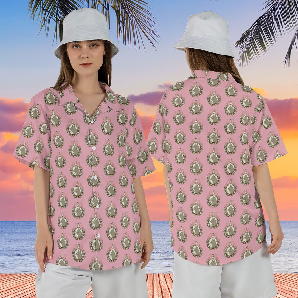 Pink Totoro Aloha shirt vintage