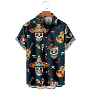 Skull & Strings Men's Hawaiian Shirt