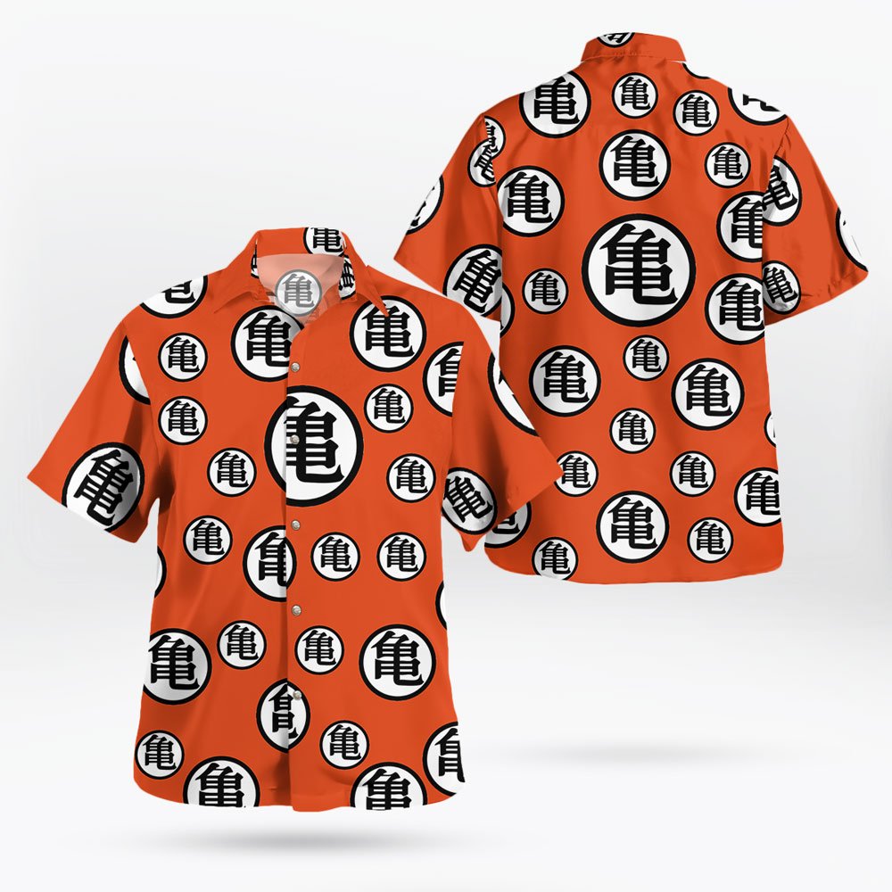 Son Goku Turtle Hermit Symbols Pattern Hawaiian Shirt 5 Son Goku Turtle Hermit Symbols Pattern Hawaiian Shirt