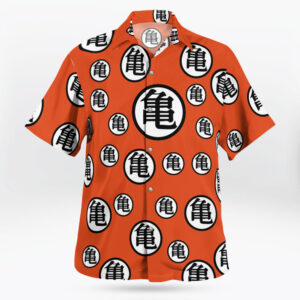 Son Goku Turtle Hermit Symbols Pattern Hawaiian Shirt