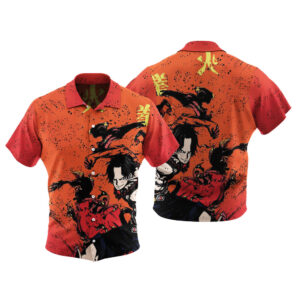 ACE Fire Flame Hawaiian Shirt One Piece
