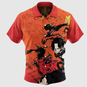 ACE Fire Flame Hawaiian Shirt One Piece