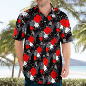 Akatsuki Pattern Hawaiian Shirt (1)