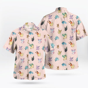 All Eevee Evolutions​ Men's Pokemon Hawaiian Shirt