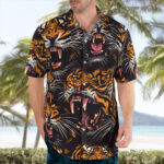 Angry Tigers Hawaiian Shirt – Fierce Jungle Vibes
