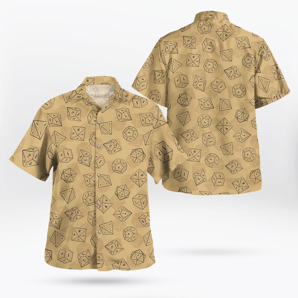 Basic DND Hawaiian Shirt – Minimal Dice Print for RPG Lovers 5 Basic DND Hawaiian Shirt – Minimal Dice Print for RPG Lovers