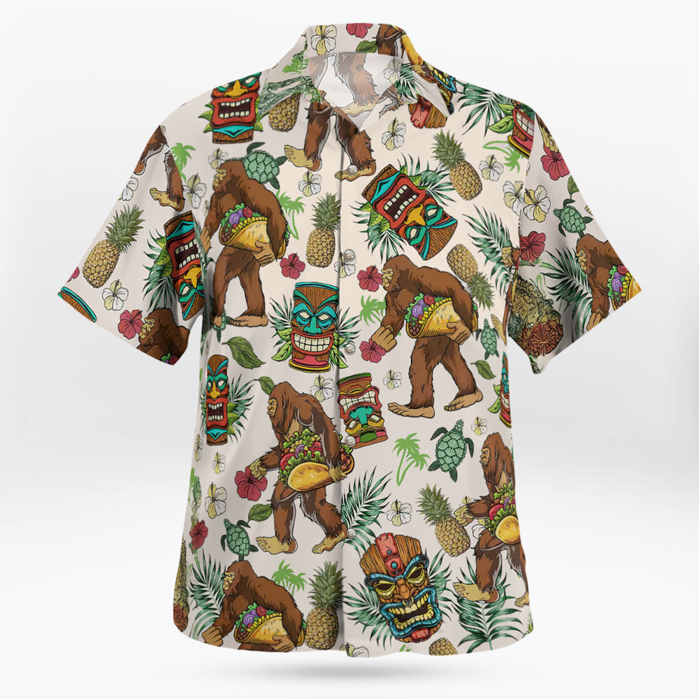 Bigfoot Aloha Vibes Hawaiian Shirt Tropical Sasquatch Print Shirt 6 Bigfoot Aloha Vibes Hawaiian Shirt av