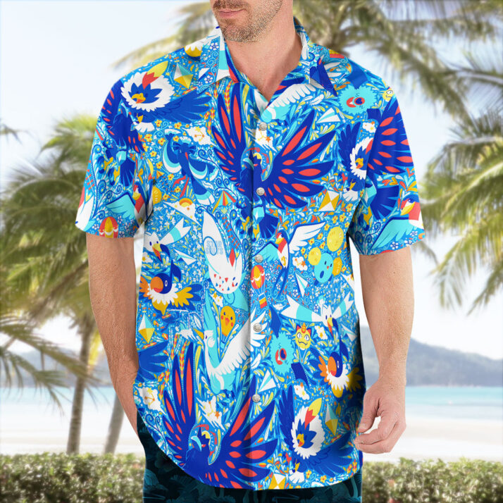 Bird Pokemon Hawaiian Shirt Tropical Breeze Edition - Image 2