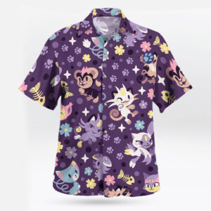 Cat Pokemon Hawaiian Shirt Tropical Vibe