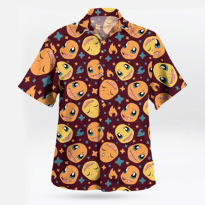 Charmander Hawaiian Shirt – Flame-Tail Tropical Vibes