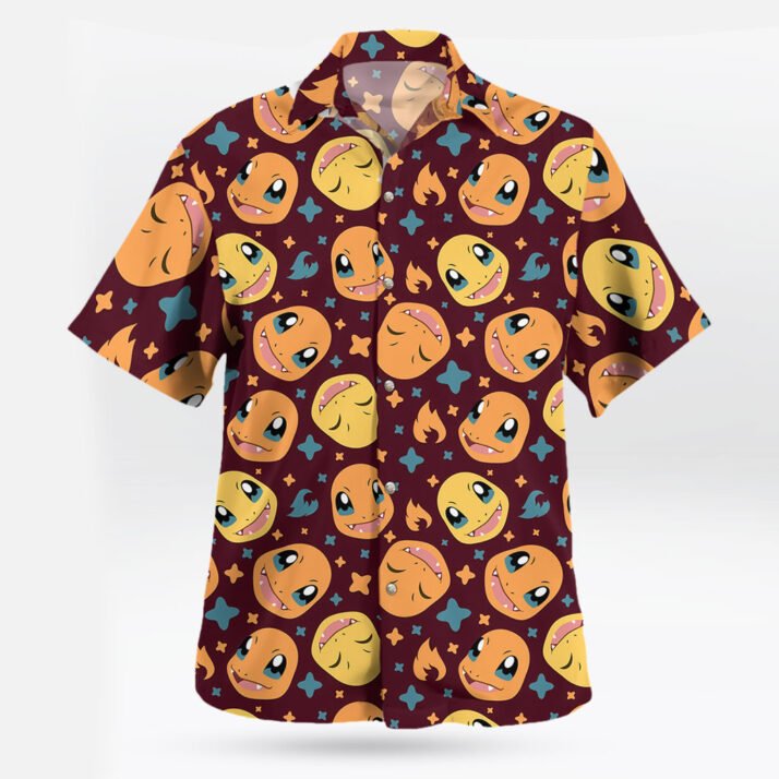 Charmander Hawaiian Shirt – Flame-Tail Tropical Vibes