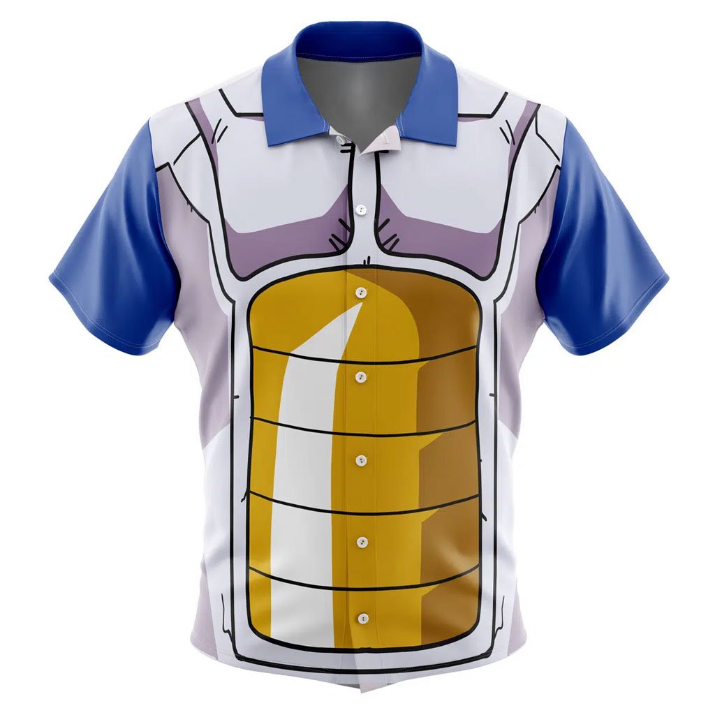 Cosplay Vegeta Armor Hawaiian Button-up Shirt 6 Cosplay Vegeta Armor Hawaiian Button-up Shirt