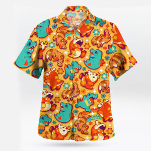 Crocodile Rock Button Up Hawaiian Shirt