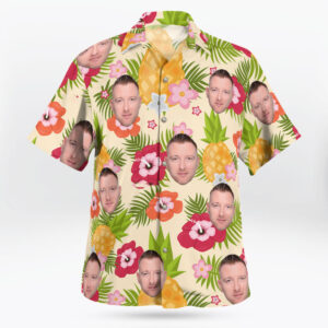 Custom Hawaiian Shirt with Pineapple and Floral Print