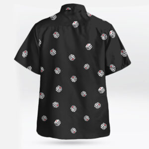 Dice Pattern Black Hawaiian Shirt 2