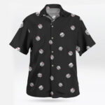 Dice Pattern Black Hawaiian Shirt
