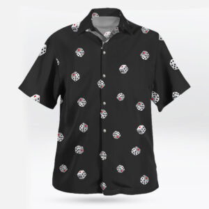 Dice Pattern Black Hawaiian Shirt