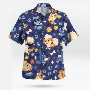 Dog Pokemon Hawaiian Shirt Tropical Style