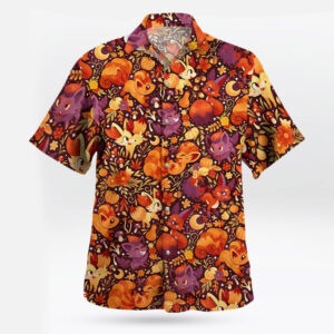 Fire Fox Pokemon Hawaiian Shirt – Tropical Flame Style