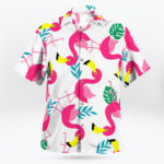 Flamingo Frenzy Beach Vacation Shirt