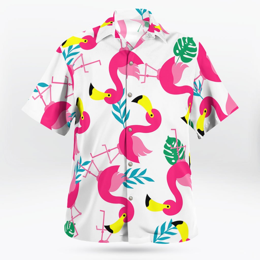 Flamingo Frenzy Beach Vacation Shirt